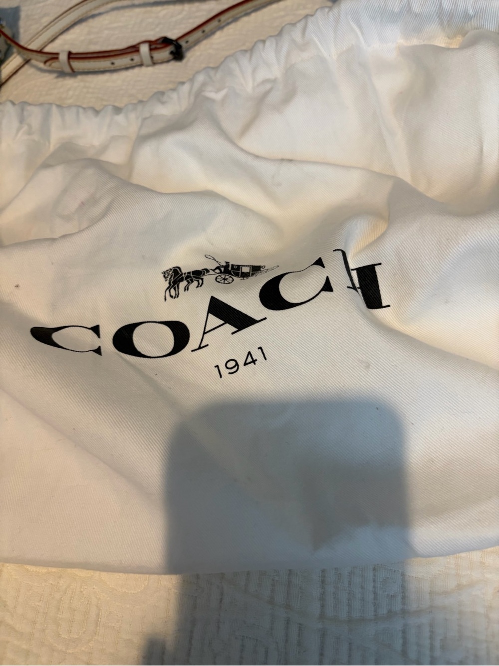 Coach Western Rivets collection Stud-Embellished Cream Crossbody Bag - Picture 3 of 6